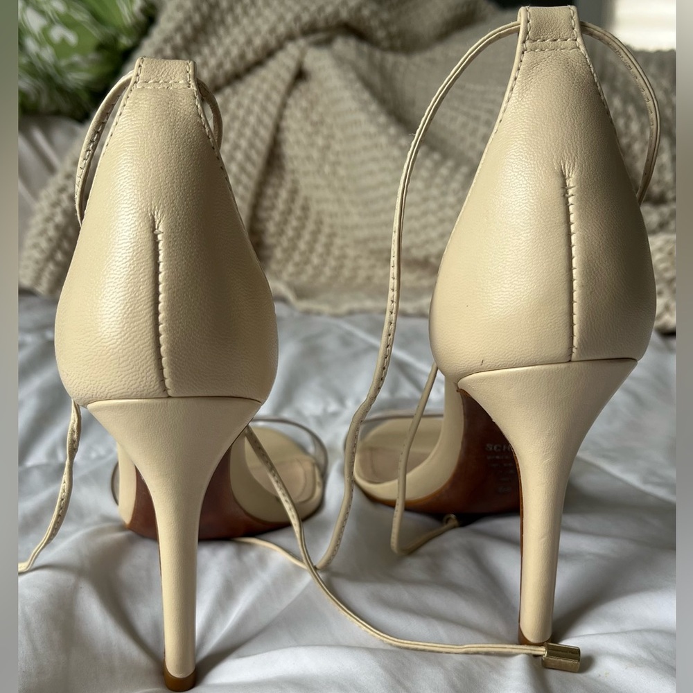 SCHUTZ Women's Beige Strappy Heels - Picture 3 of 5